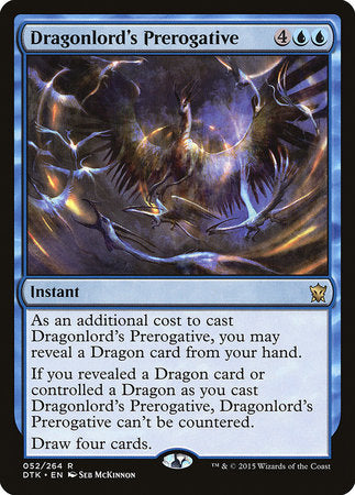 Dragonlord's Prerogative [Dragons of Tarkir] | Mindsight Gaming