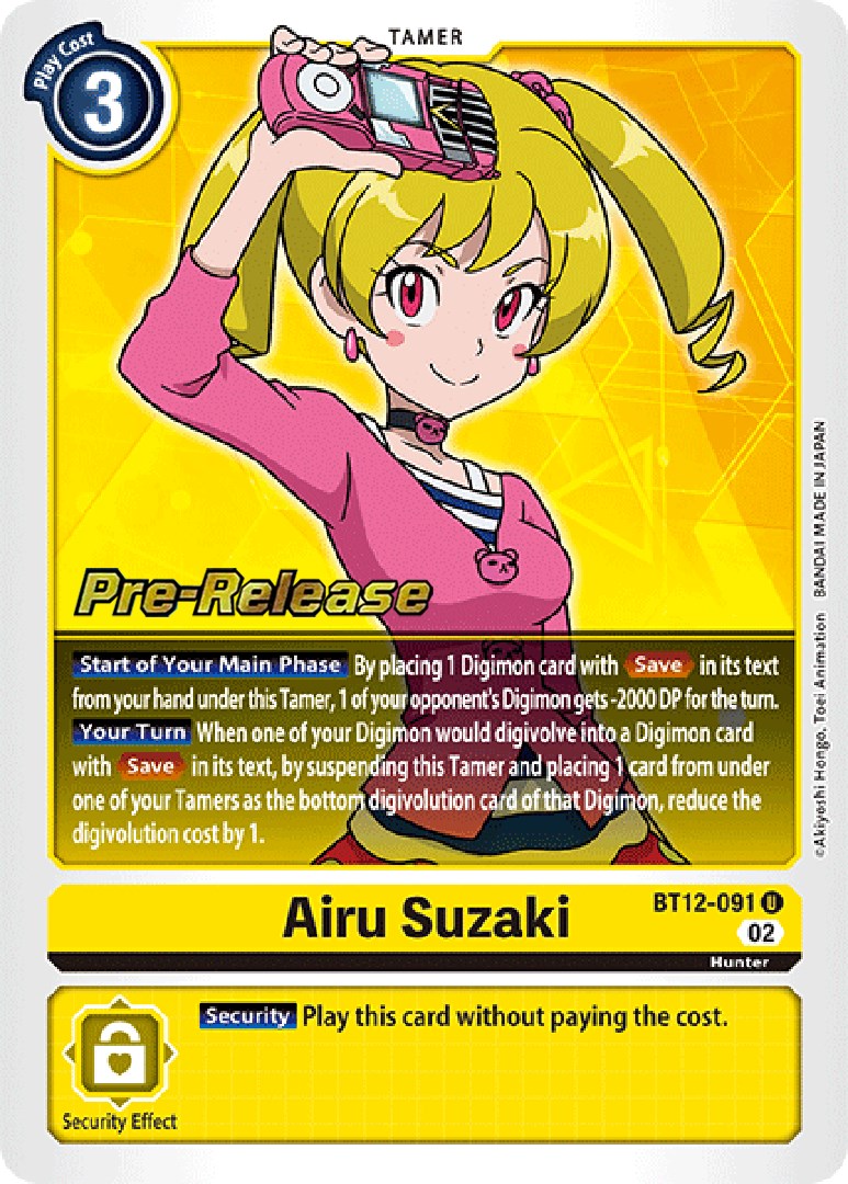 Airu Suzaki [BT12-091] [Across Time Pre-Release Cards] | Mindsight Gaming