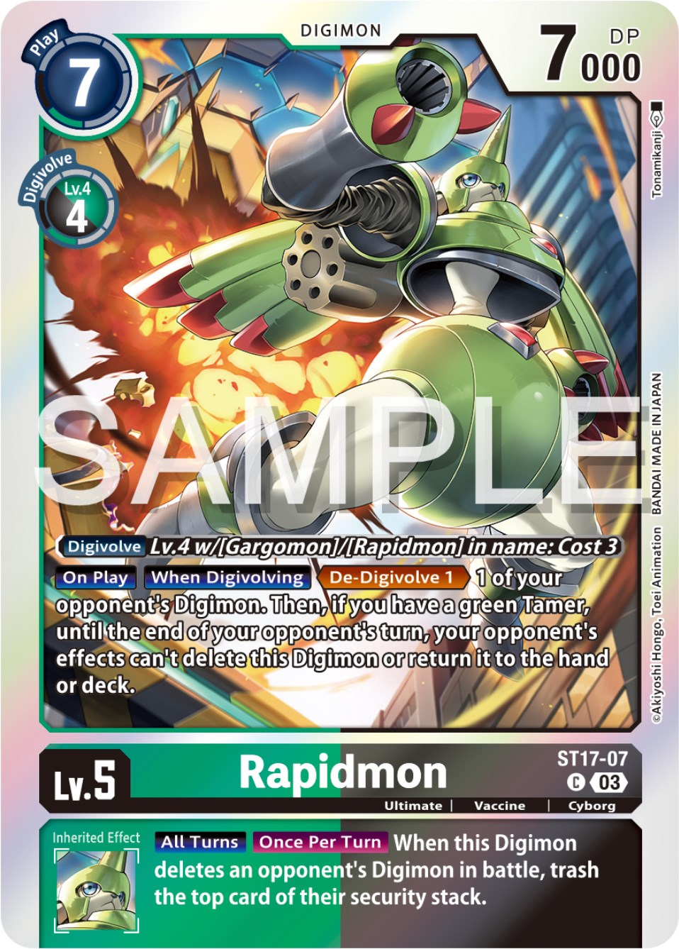 Rapidmon [ST17-07] [Starter Deck: Double Typhoon Advanced Deck Set] | Mindsight Gaming