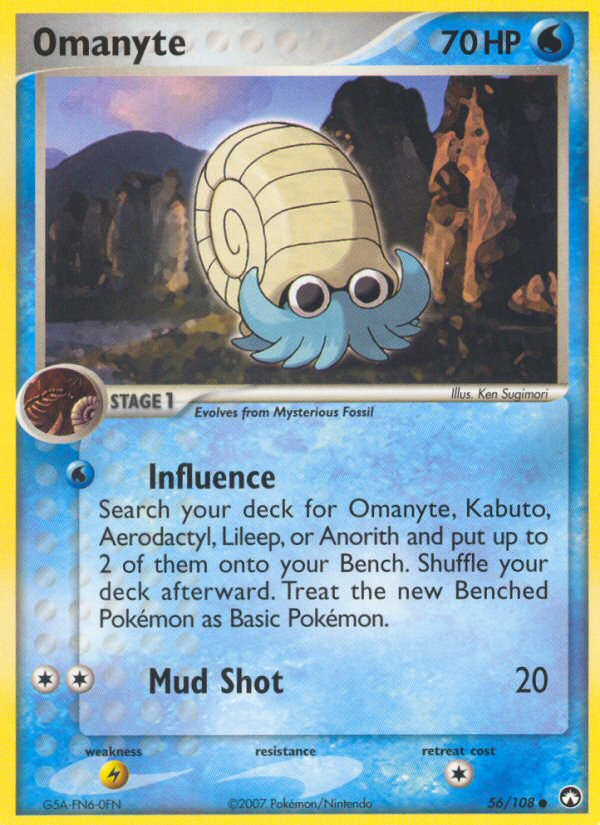 Omanyte (56/108) [EX: Power Keepers] | Mindsight Gaming