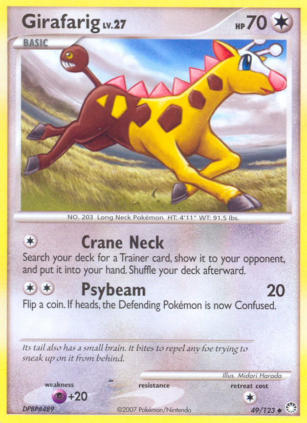 Girafarig (49/123) [Diamond & Pearl: Mysterious Treasures] | Mindsight Gaming