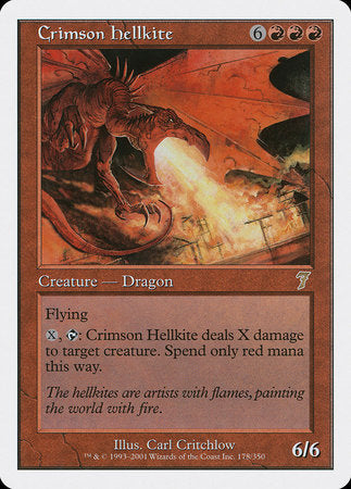 Crimson Hellkite [Seventh Edition] | Mindsight Gaming