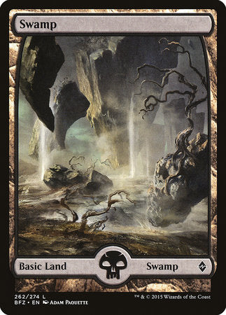 Swamp (262) - Full Art [Battle for Zendikar] | Mindsight Gaming