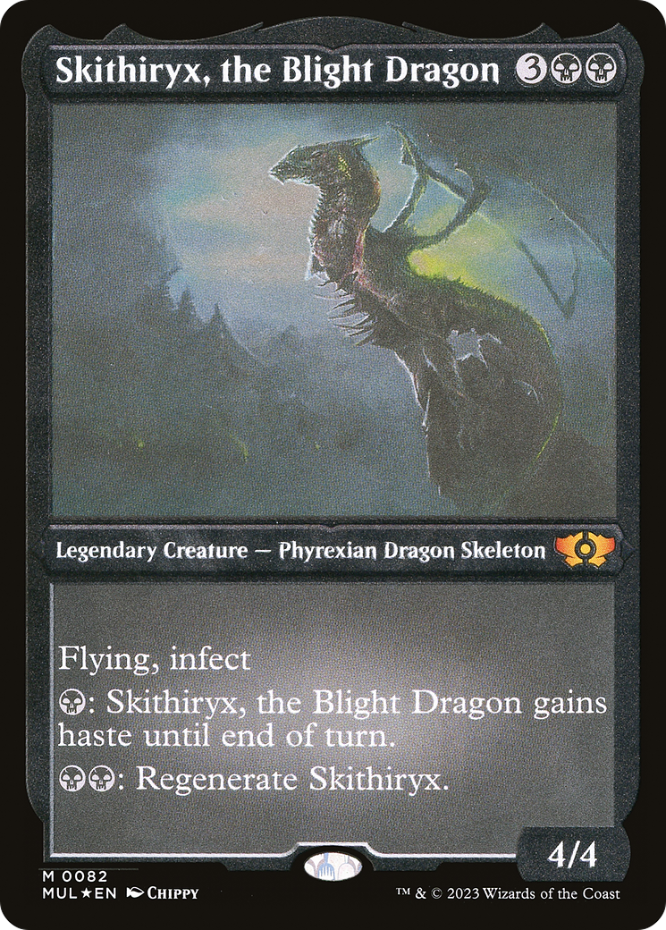 Skithiryx, the Blight Dragon (Foil Etched) [Multiverse Legends] | Mindsight Gaming