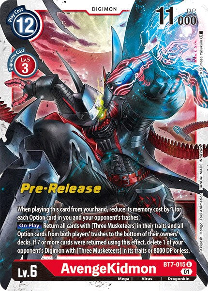 AvengeKidmon [BT7-015] [Next Adventure Pre-Release Cards] | Mindsight Gaming