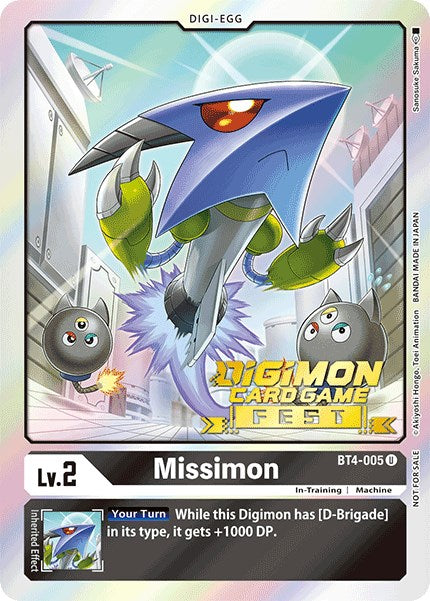 Missimon [BT4-005] (Digimon Card Game Fest 2022) [Great Legend Promos] | Mindsight Gaming