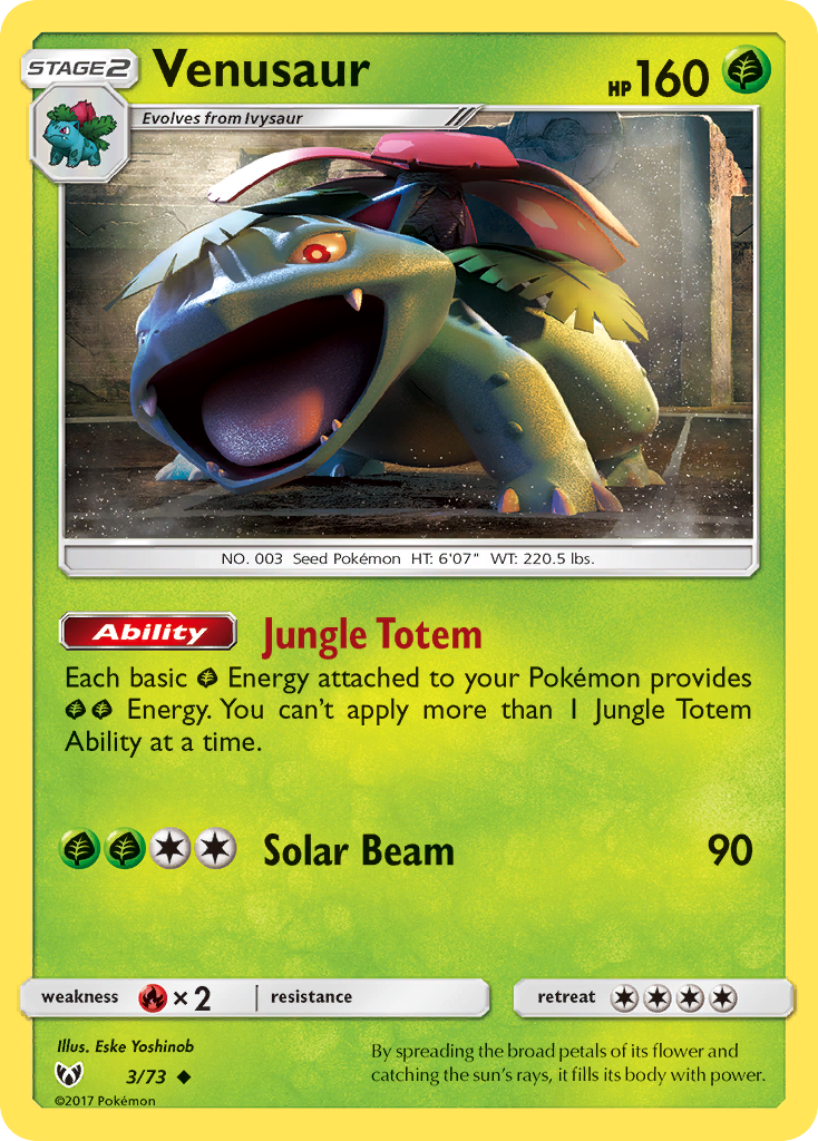 Venusaur (3/73) [Sun & Moon: Shining Legends] | Mindsight Gaming