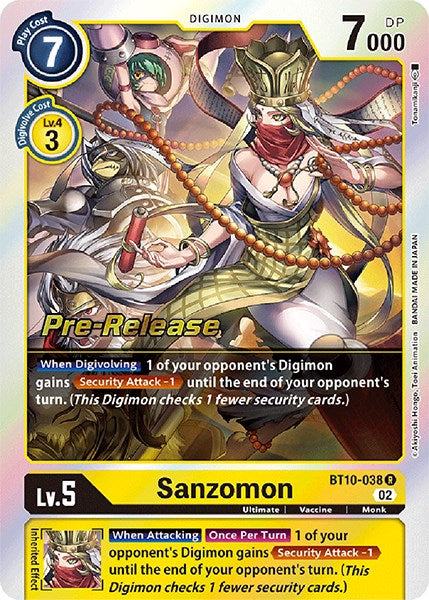 Sanzomon [BT10-038] [Xros Encounter Pre-Release Cards] | Mindsight Gaming