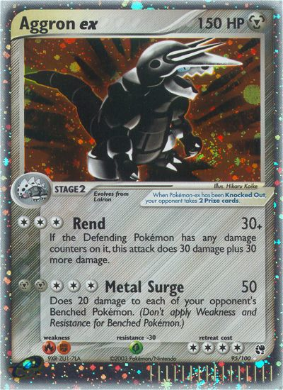 Aggron ex (95/100) [EX: Sandstorm] | Mindsight Gaming