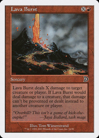 Lava Burst [Deckmasters] | Mindsight Gaming