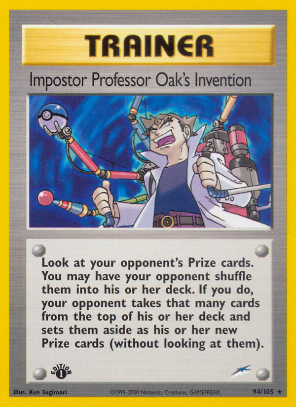 Impostor Professor Oak's Invention (94/105) [Neo Destiny 1st Edition] | Mindsight Gaming