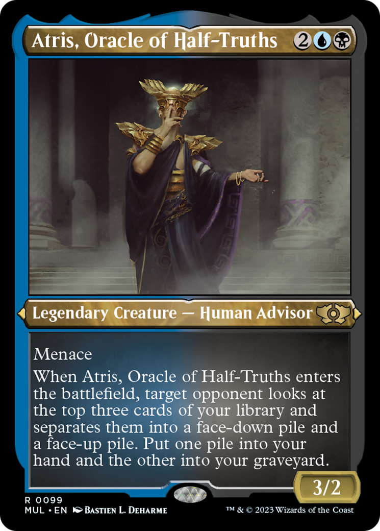 Atris, Oracle of Half-Truths (Foil Etched) [Multiverse Legends] | Mindsight Gaming