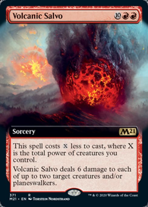 Volcanic Salvo (Extended Art) [Core Set 2021] | Mindsight Gaming