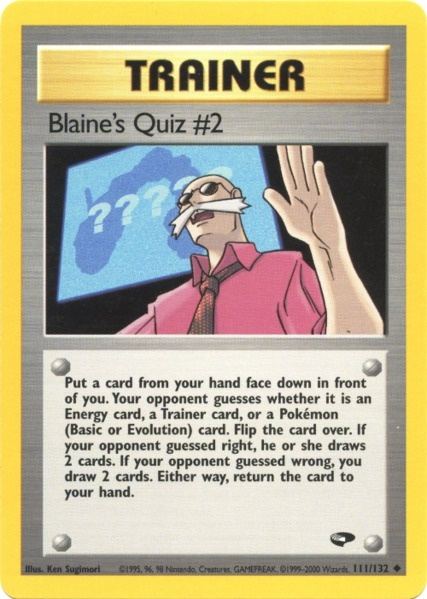 Blaine's Quiz #2 (111/132) [Gym Challenge Unlimited] | Mindsight Gaming