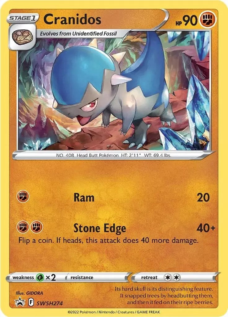 Cranidos (SWSH274) [Sword & Shield: Black Star Promos] | Mindsight Gaming