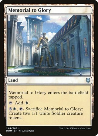 Memorial to Glory [Dominaria] | Mindsight Gaming