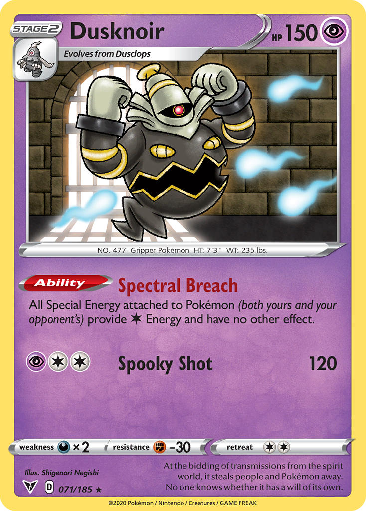 Dusknoir (071/185) [Sword & Shield: Vivid Voltage] | Mindsight Gaming