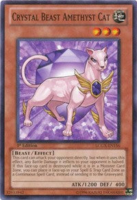 Crystal Beast Amethyst Cat [LCGX-EN156] Common | Mindsight Gaming