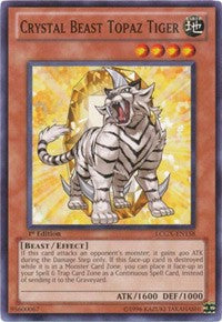 Crystal Beast Topaz Tiger [LCGX-EN158] Common | Mindsight Gaming