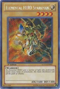 Elemental HERO Sparkman (Alternate Art) [LCGX-EN007] Secret Rare | Mindsight Gaming