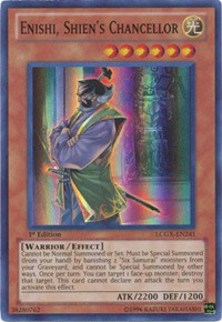 Enishi, Shien's Chancellor [LCGX-EN241] Super Rare | Mindsight Gaming