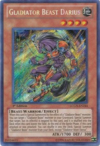 Gladiator Beast Darius [LCGX-EN244] Secret Rare | Mindsight Gaming