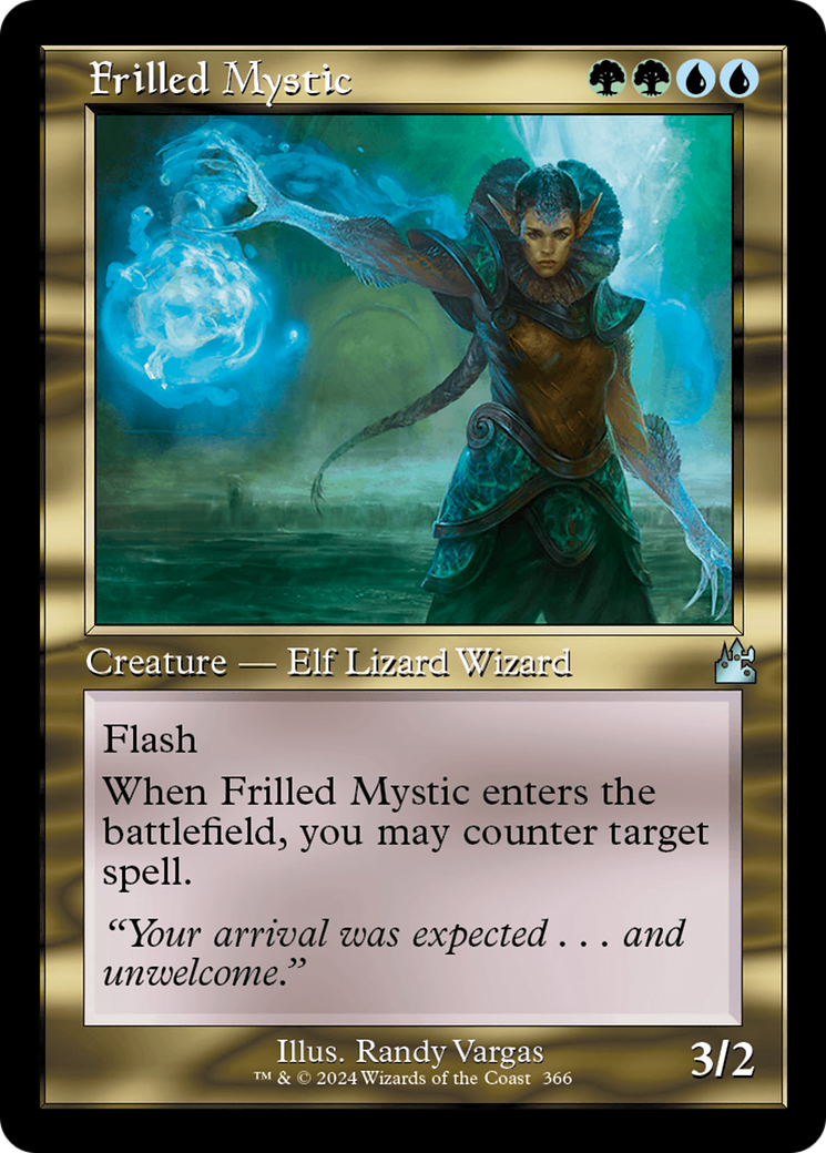 Frilled Mystic (Retro Frame) [Ravnica Remastered] | Mindsight Gaming