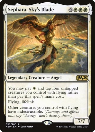 Sephara, Sky's Blade [Core Set 2020 Promos] | Mindsight Gaming