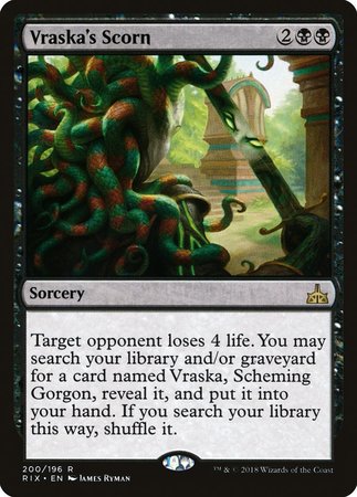 Vraska's Scorn [Rivals of Ixalan] | Mindsight Gaming