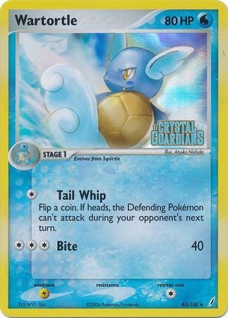 Wartortle (43/100) (Stamped) [EX: Crystal Guardians] | Mindsight Gaming