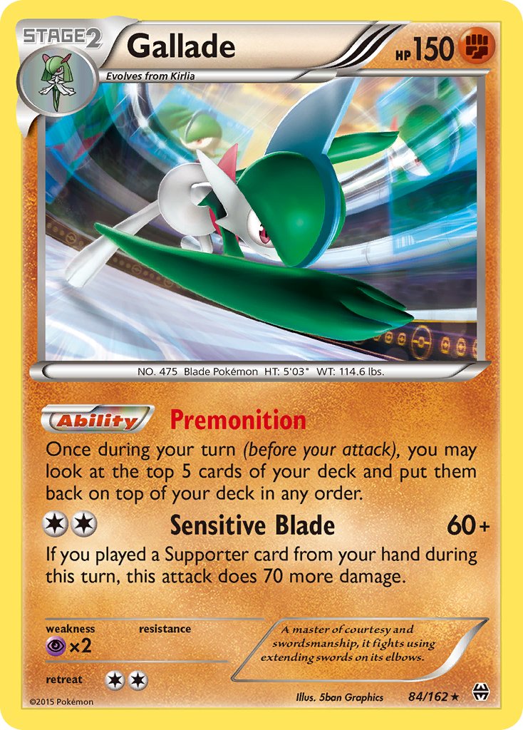 Gallade (84/162) (Cosmos Holo) (Blister Exclusive) [XY: BREAKthrough] | Mindsight Gaming