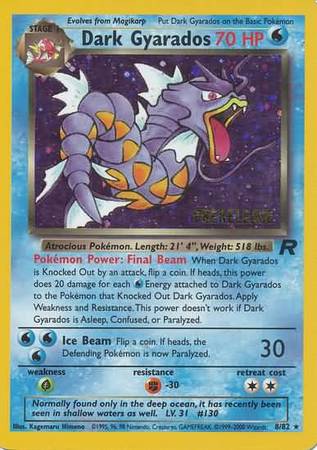 Dark Gyarados (8/82) (Prerelease Promo) [Team Rocket Unlimited] | Mindsight Gaming