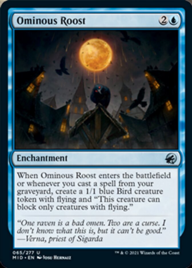 Ominous Roost [Innistrad: Midnight Hunt] | Mindsight Gaming