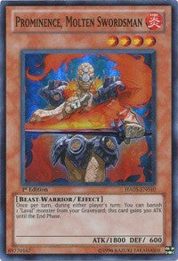 Prominence, Molten Swordsman [HA05-EN010] Super Rare | Mindsight Gaming