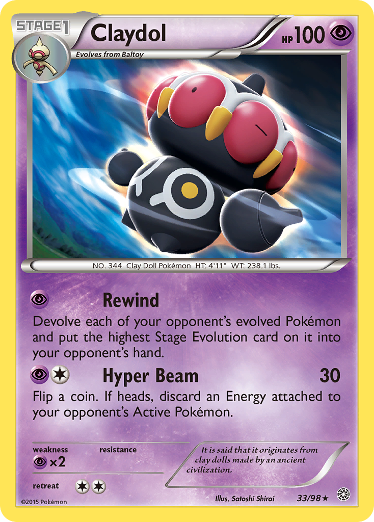 Claydol (33/98) [XY: Ancient Origins] | Mindsight Gaming