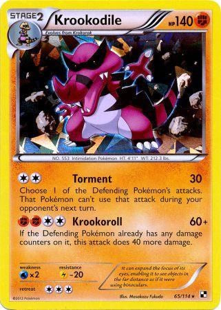 Krookodile (65/114) (Cracked Ice Holo) [Black & White: Base Set] | Mindsight Gaming