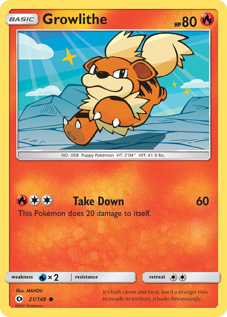 Growlithe (21/149) [Sun & Moon: Base Set] | Mindsight Gaming