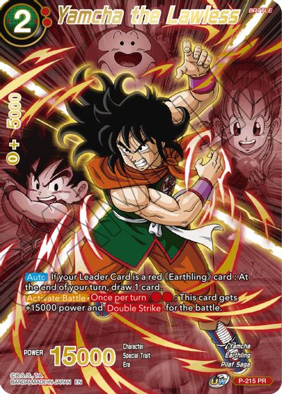 Yamcha the Lawless (Alternate Art) (P-215) [Special Anniversary Set 2021] | Mindsight Gaming