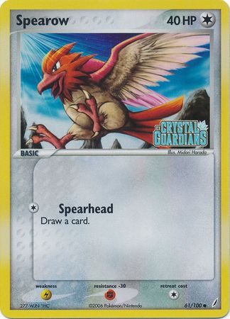 Spearow (61/100) (Stamped) [EX: Crystal Guardians] | Mindsight Gaming