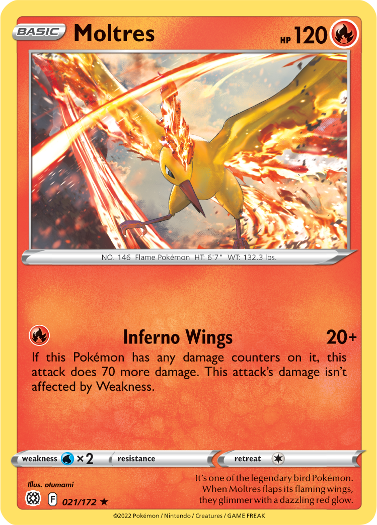 Moltres (021/172) (Theme Deck Exclusive) [Sword & Shield: Brilliant Stars] | Mindsight Gaming