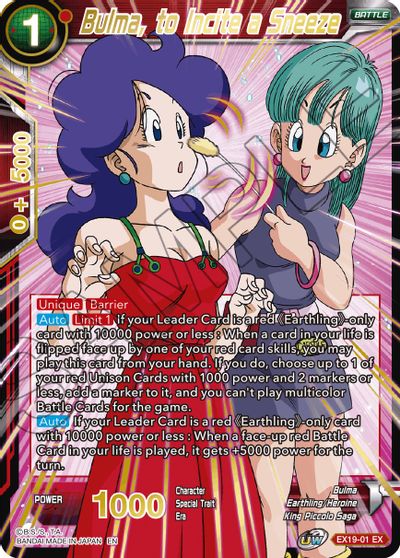 Bulma, to Incite a Sneeze (EX19-01) [Special Anniversary Set 2021] | Mindsight Gaming