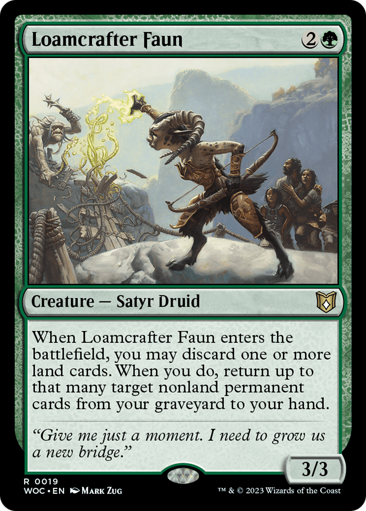 Loamcrafter Faun [Wilds of Eldraine Commander] | Mindsight Gaming