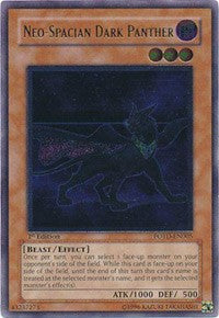 Neo-Spacian Dark Panther (UTR) [POTD-EN005] Ultimate Rare | Mindsight Gaming