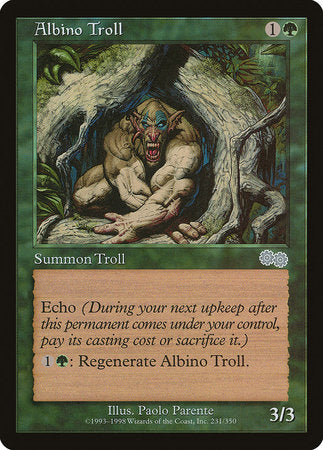 Albino Troll [Urza's Saga] | Mindsight Gaming