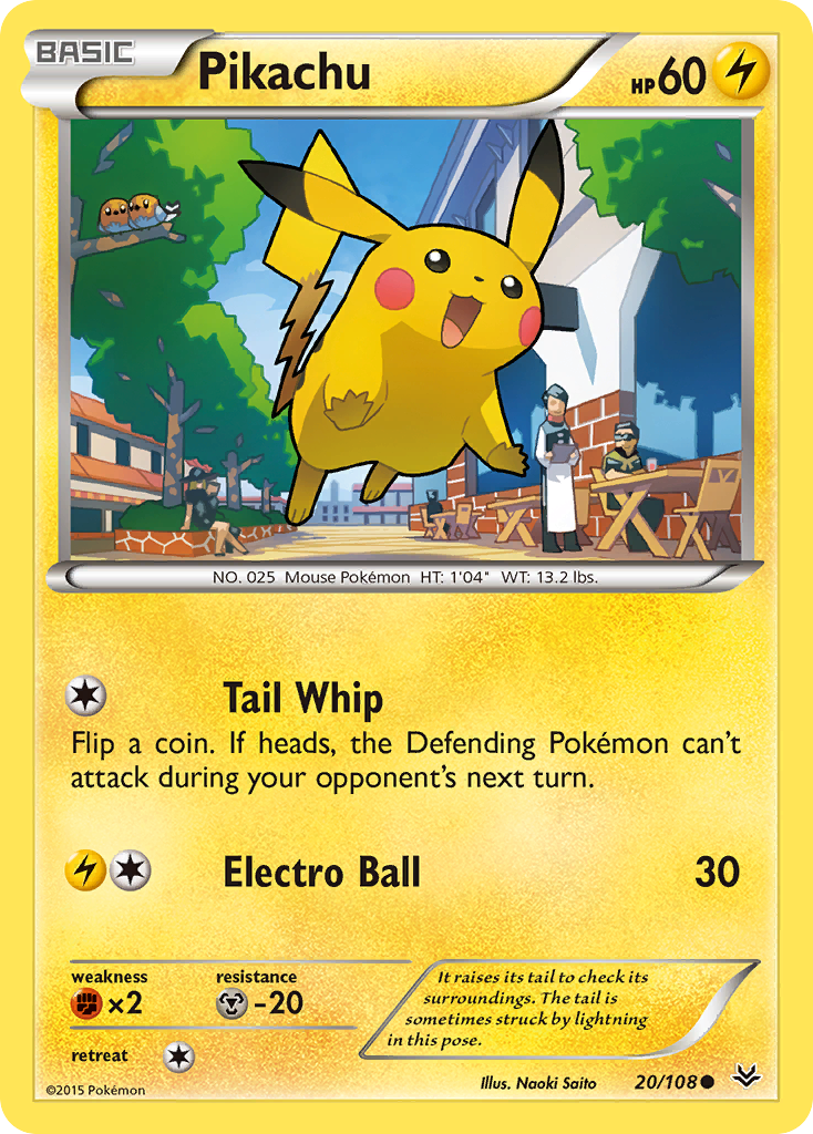 Pikachu (20/108) [XY: Roaring Skies] | Mindsight Gaming