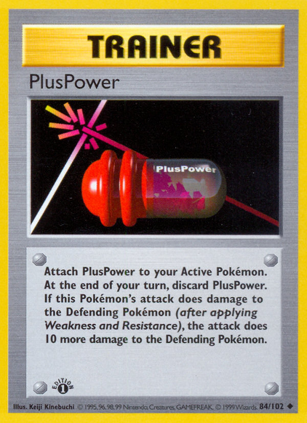 PlusPower (84/102) (Shadowless) [Base Set 1st Edition] | Mindsight Gaming