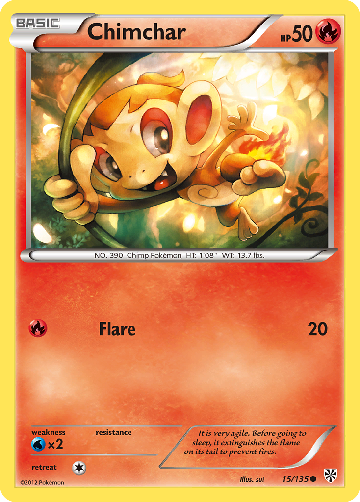 Chimchar (15/135) [Black & White: Plasma Storm] | Mindsight Gaming