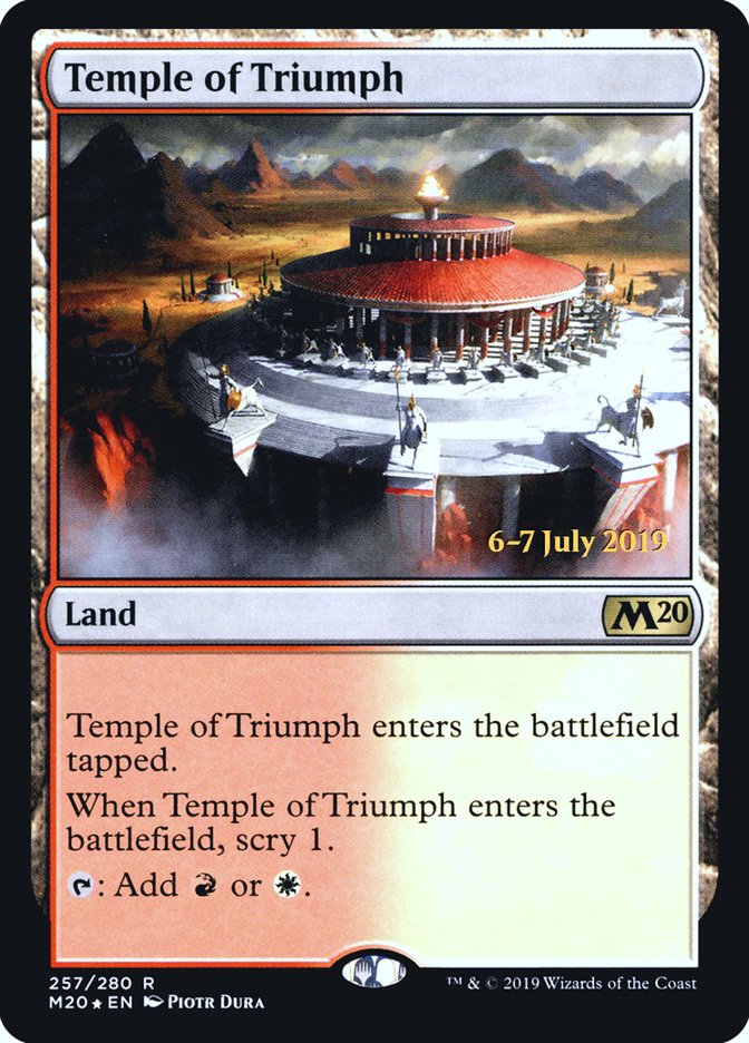 Temple of Triumph  [Core Set 2020 Prerelease Promos] | Mindsight Gaming