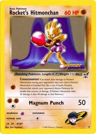 Rocket's Hitmonchan (9) (Jumbo Card) [Best of Promos] | Mindsight Gaming