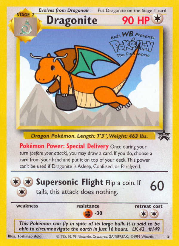 Dragonite (5) [Wizards of the Coast: Black Star Promos] | Mindsight Gaming